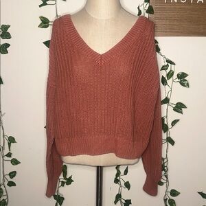 VS PINK Rust Colored Orange Sweater
